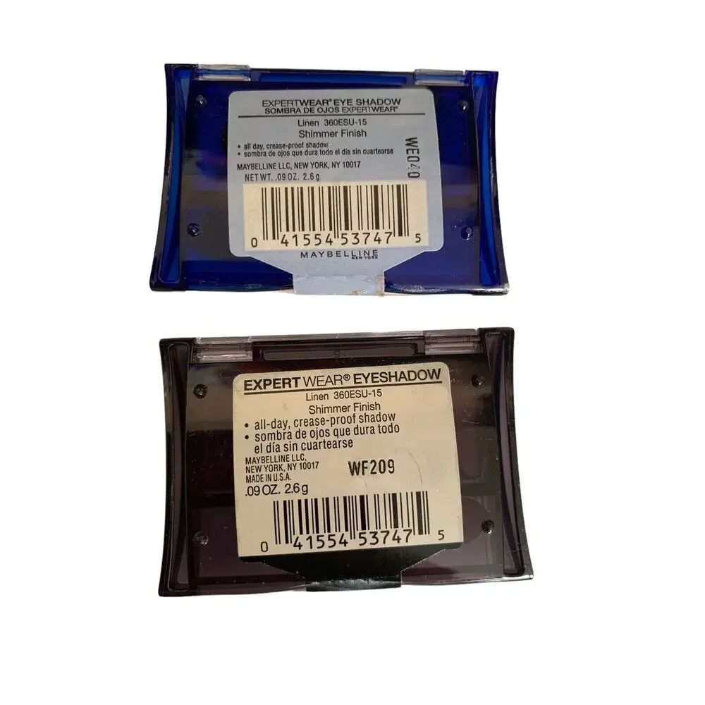 (2) Maybelline Expert Wear‎ Eyeshadow LINEN 15 Shimmer Fresh New & Sealed!